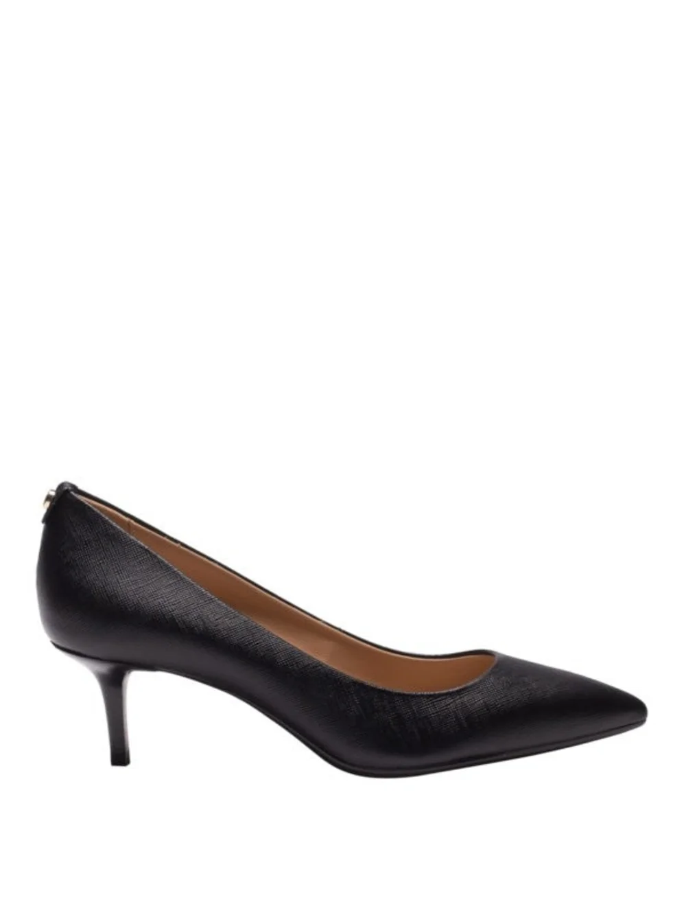 Michael Kors Black Leather Kitten Heels Never Worn 10